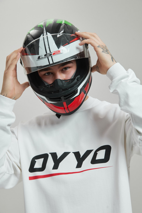 Лонгслив OYYO RACER RED белый M