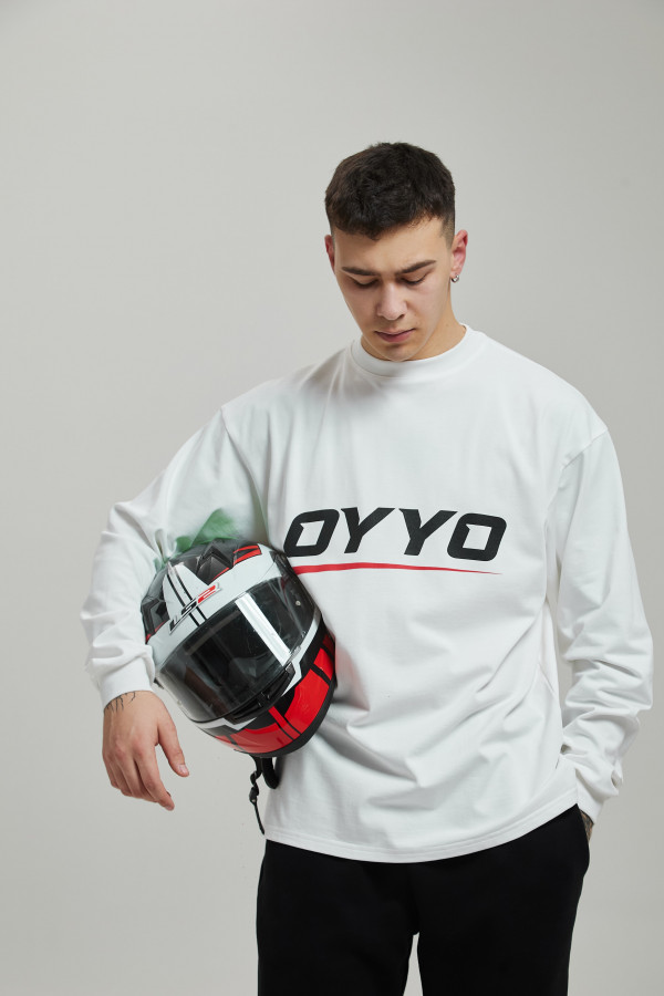 Лонгслив OYYO RACER RED белый M