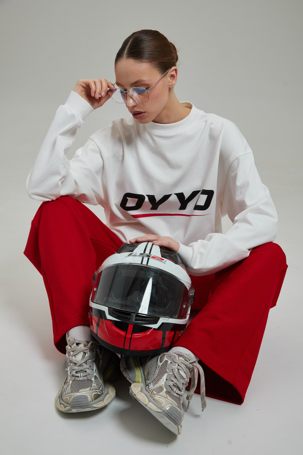 Лонгслив OYYO RACER RED белый M