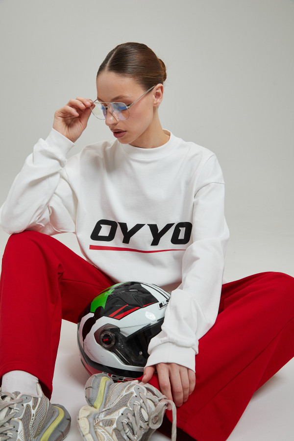 Лонгслив OYYO RACER RED белый M